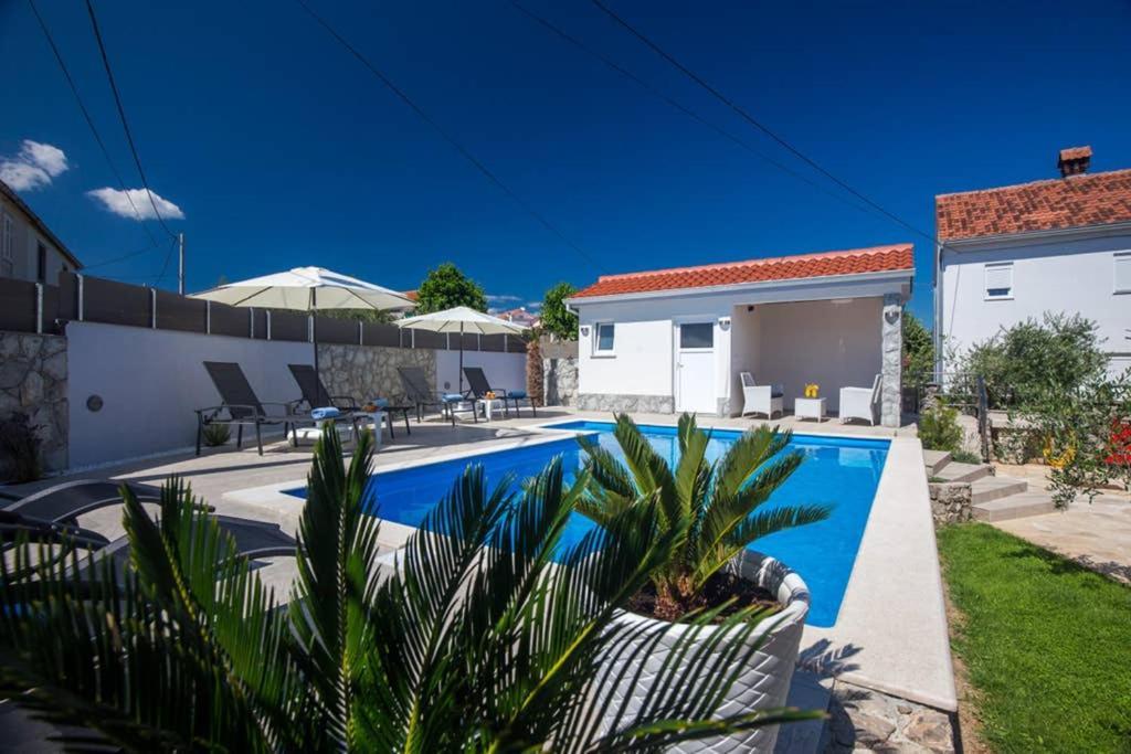 Adria-Holiday House With A Private Pool In Krk Kornic Exterior photo